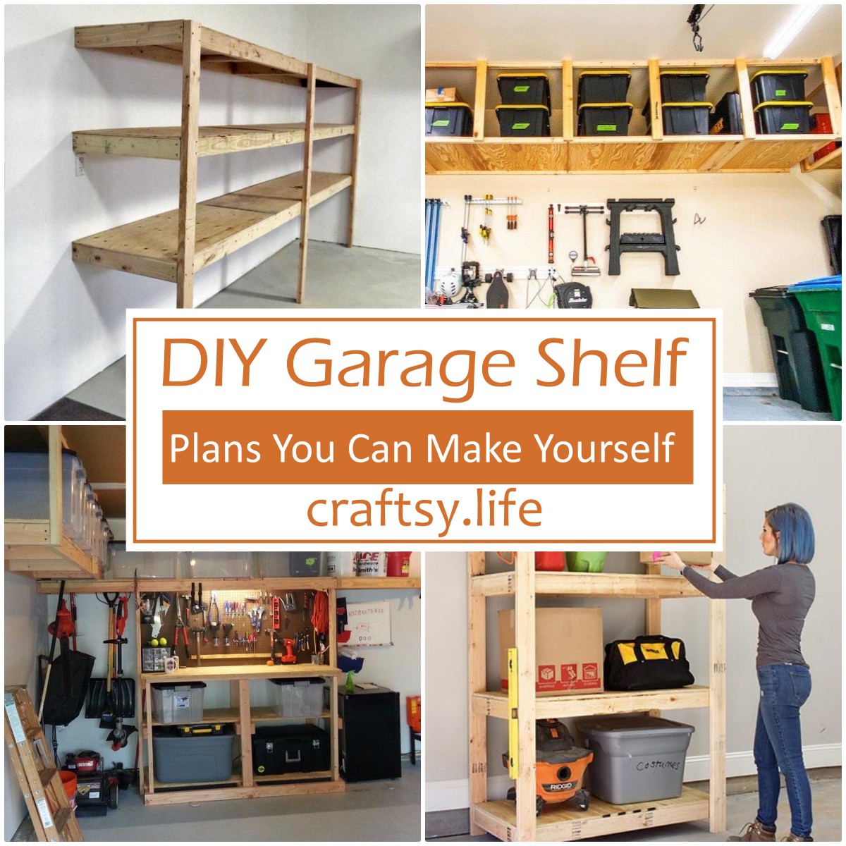 DIY Garage Shelf Plans