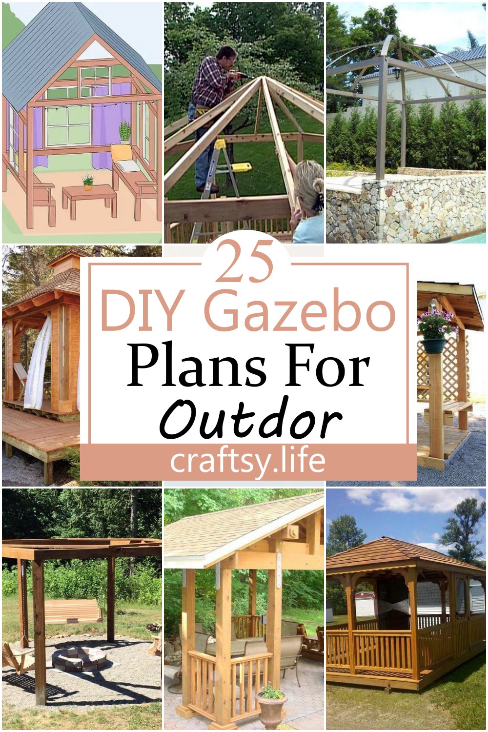 DIY Gazebo Plans For Outdoor