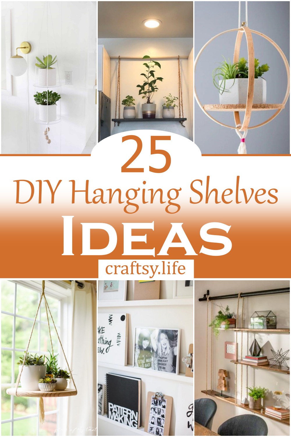 DIY Hanging Shelves Ideas 1