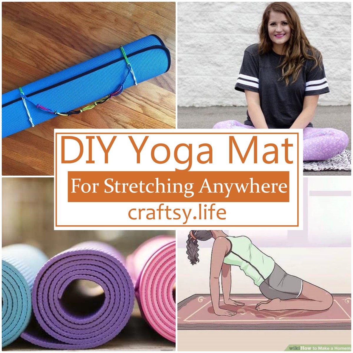 DIY Yoga Mat For Stretching Anywhere