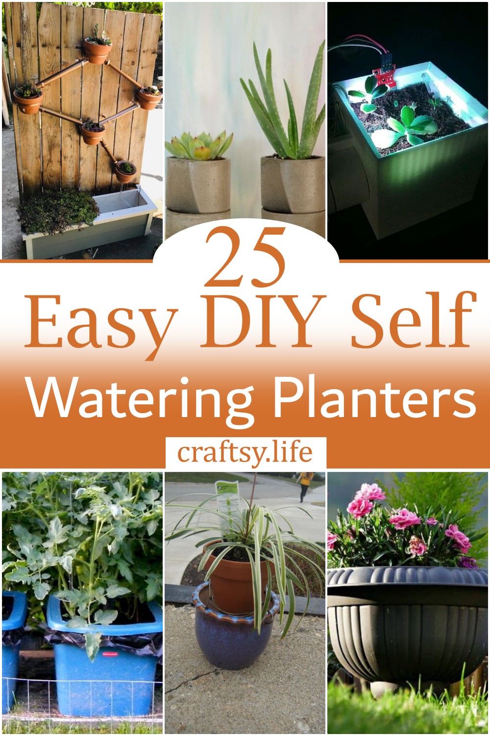 Easy DIY Self Watering Planters