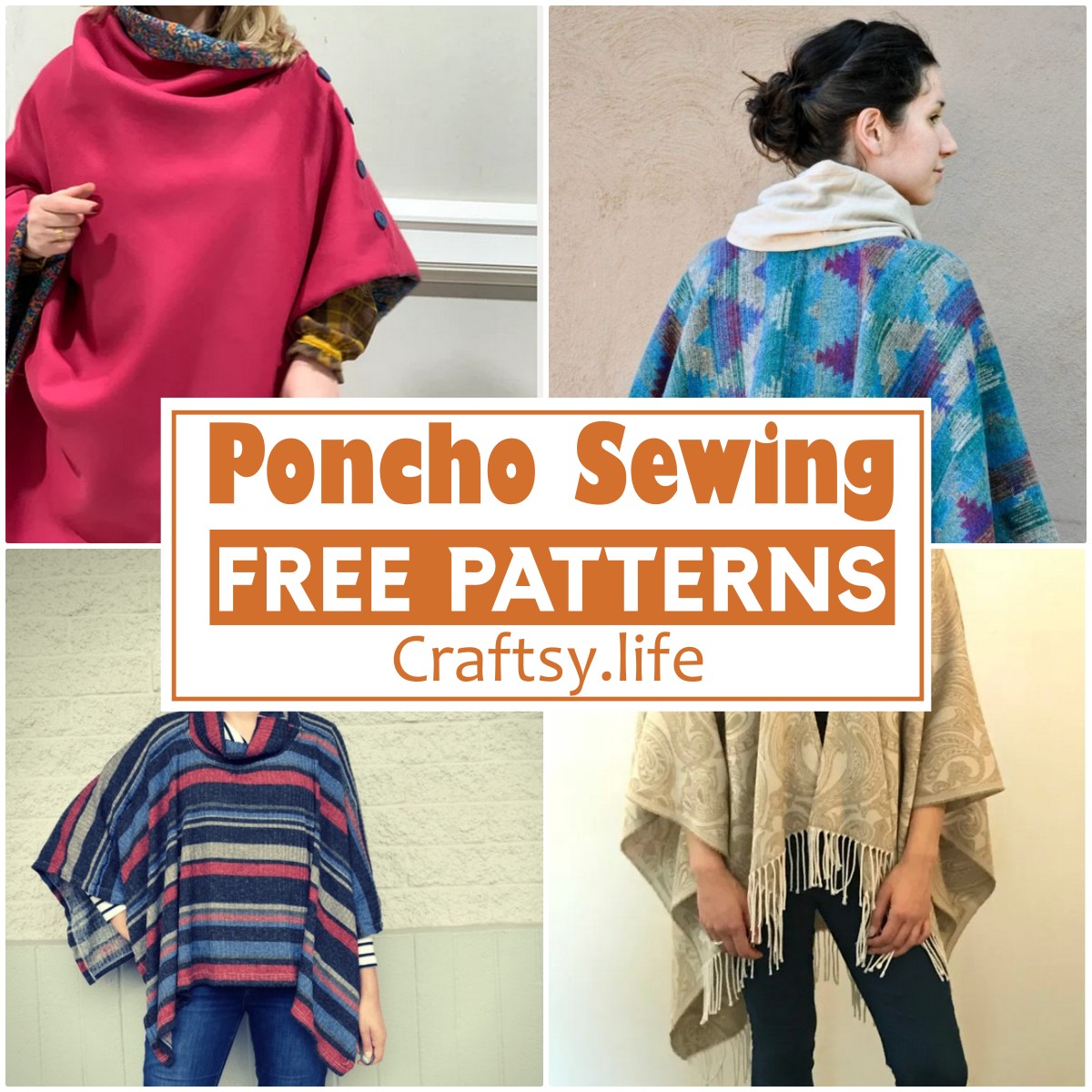 Easy Free Poncho Sewing Patterns