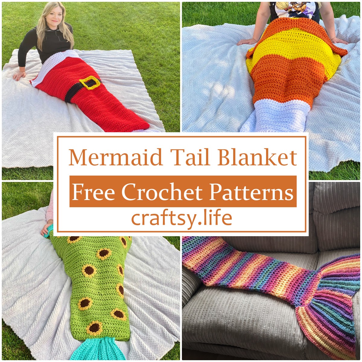 Free Crochet Mermaid Tail Blanket Patterns