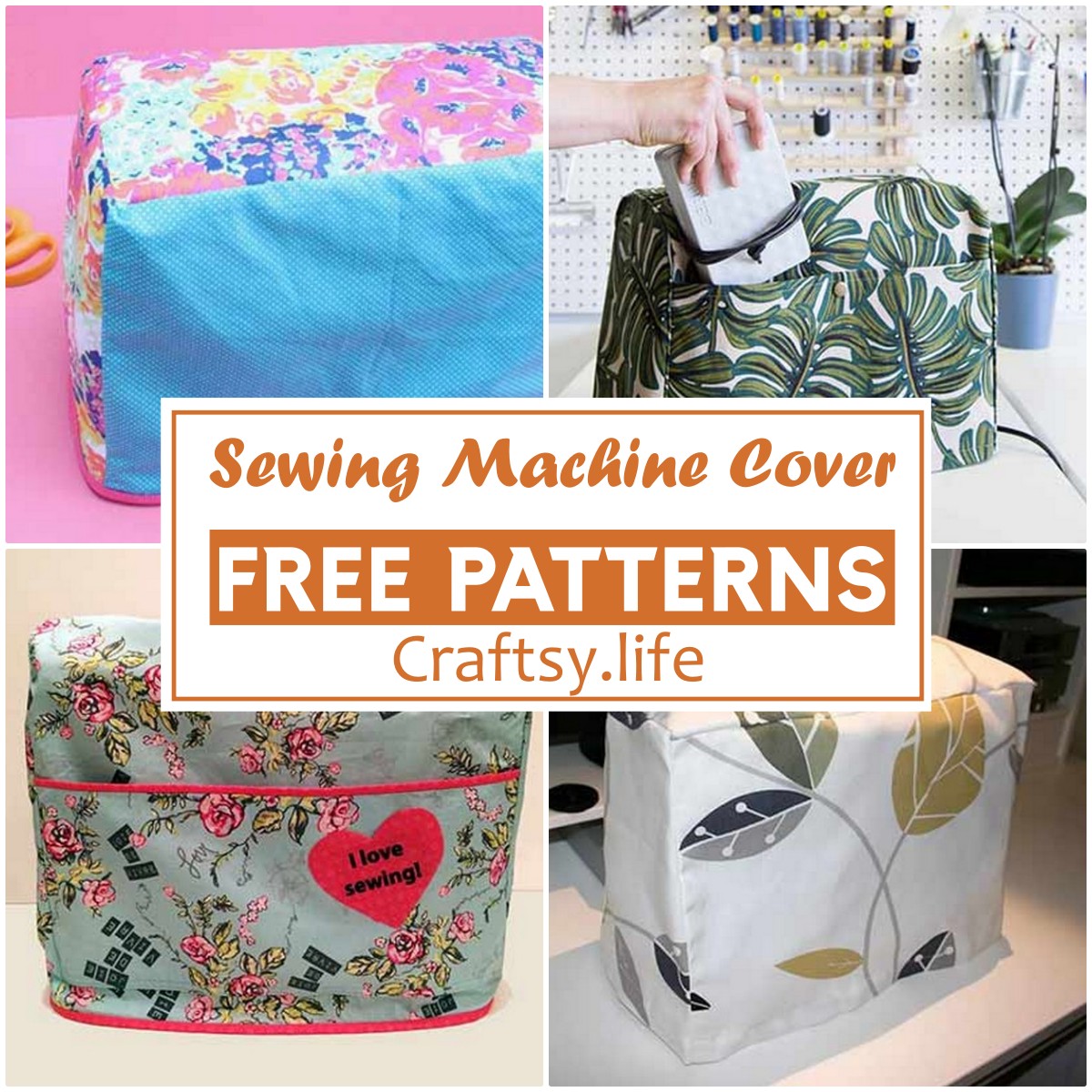 How to Make a DIY Sewing Machine Cover - Free Pattern!