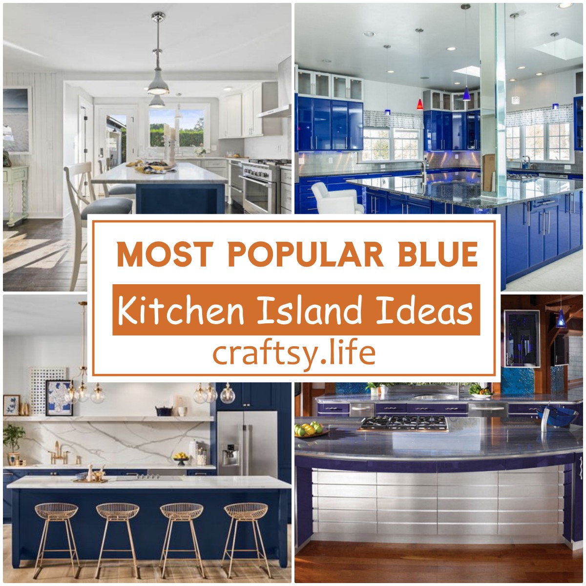 Most Popular Blue Kitchen Island Ideas