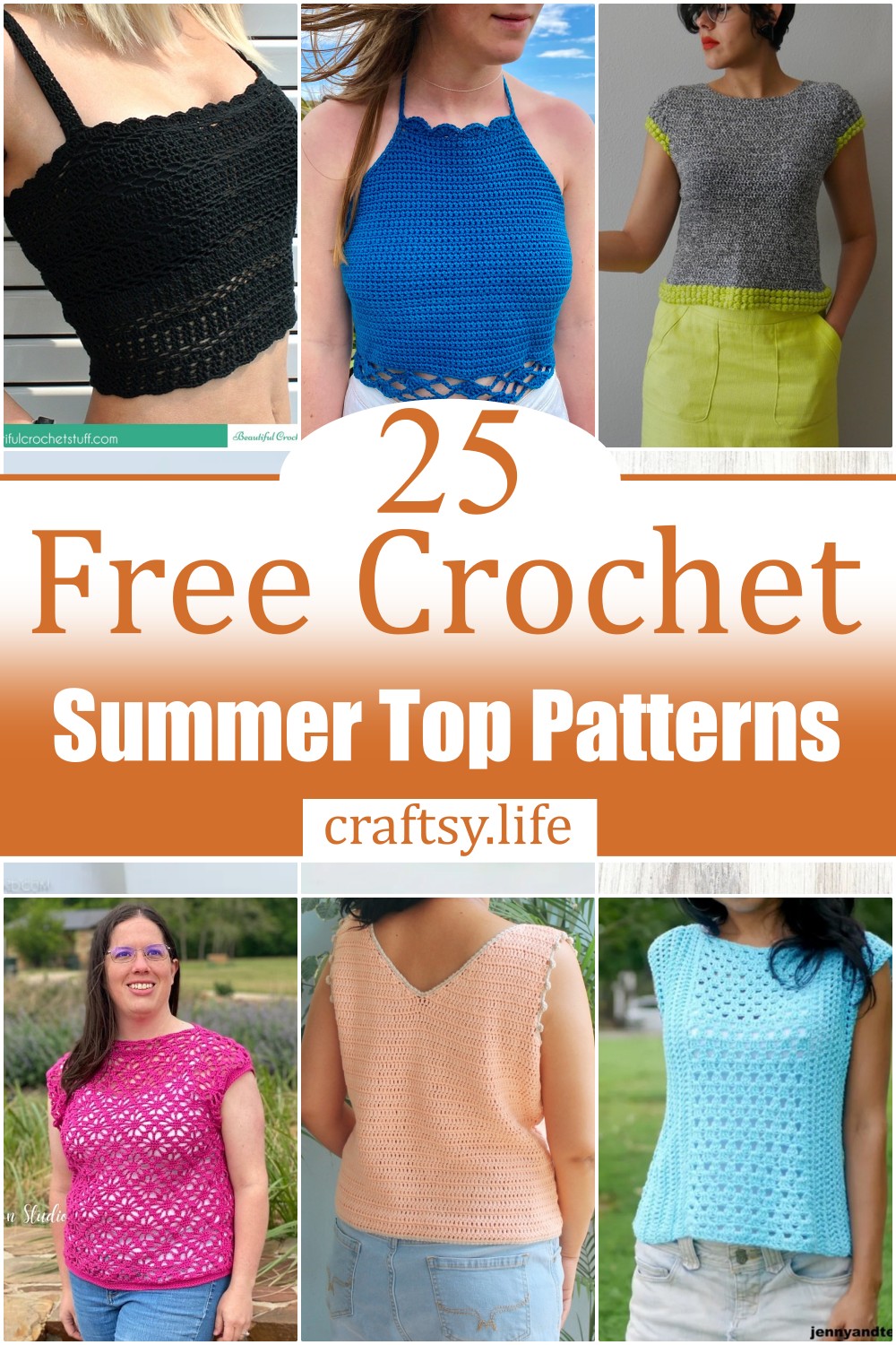 25 Free Crochet Summer Top Patterns