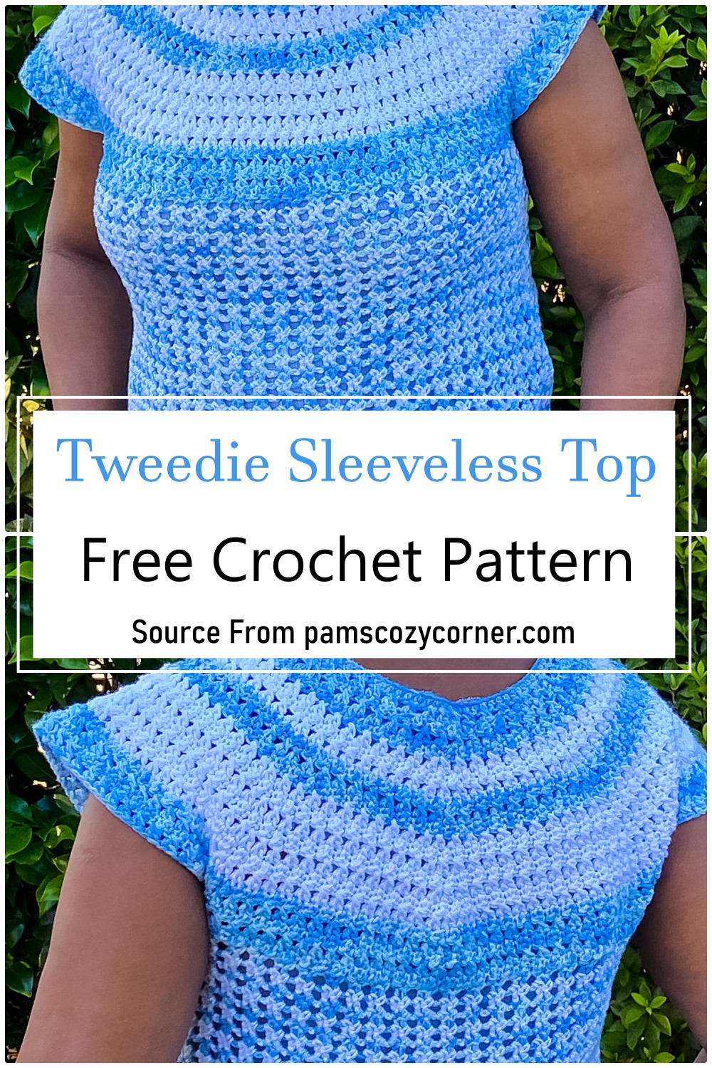 Crochet Tweedie Sleeveless Top