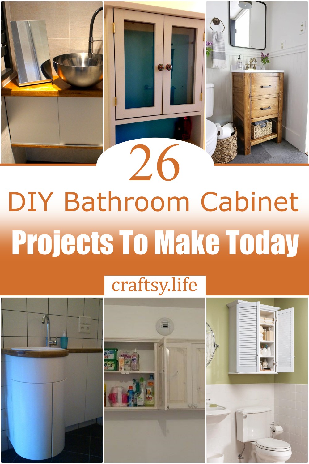 DIY Bathroom Cabinet Projects 1