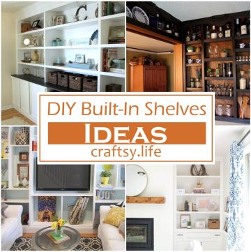 DIY Built-In Shelves Ideas 1