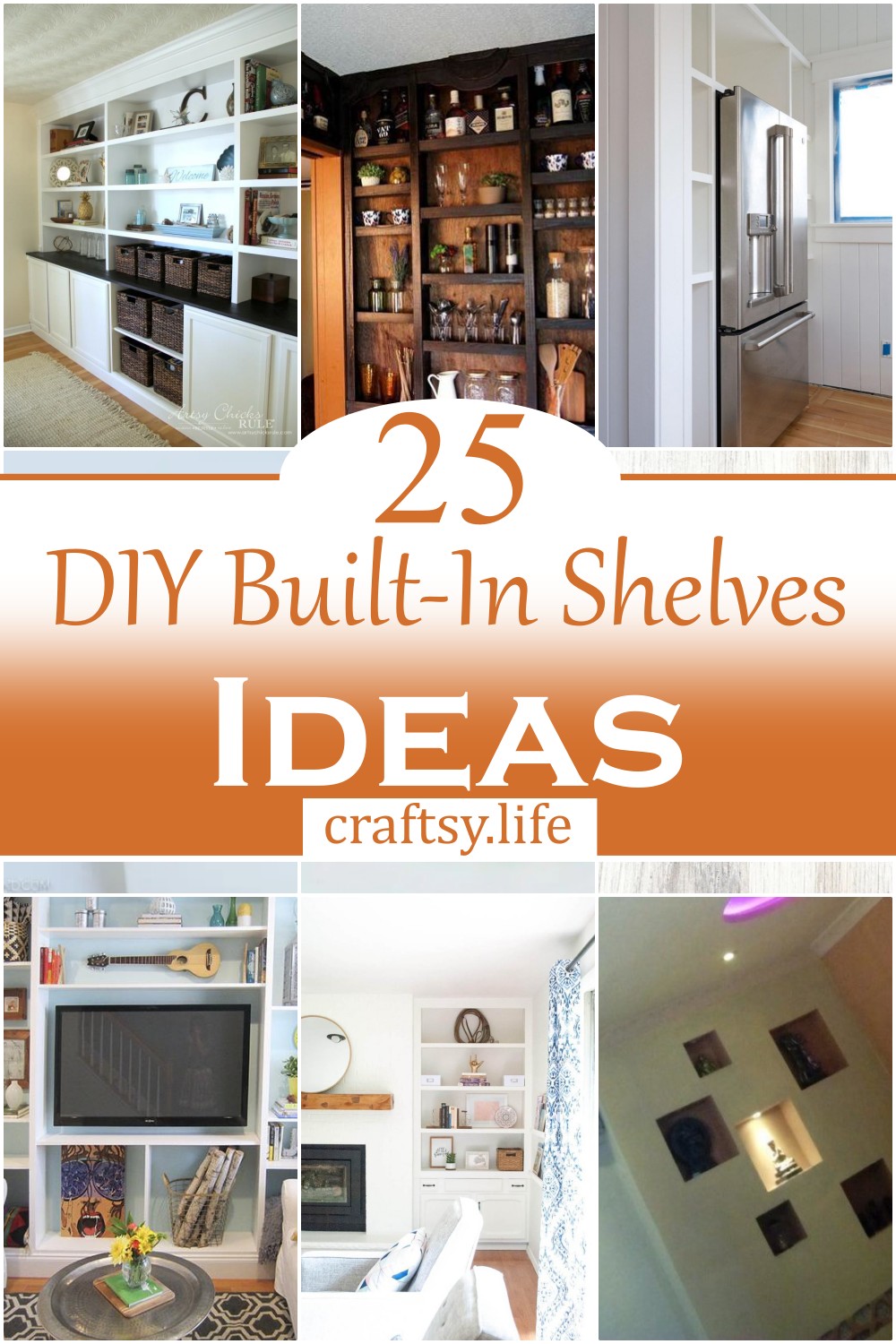 DIY Built-In Shelves Ideas