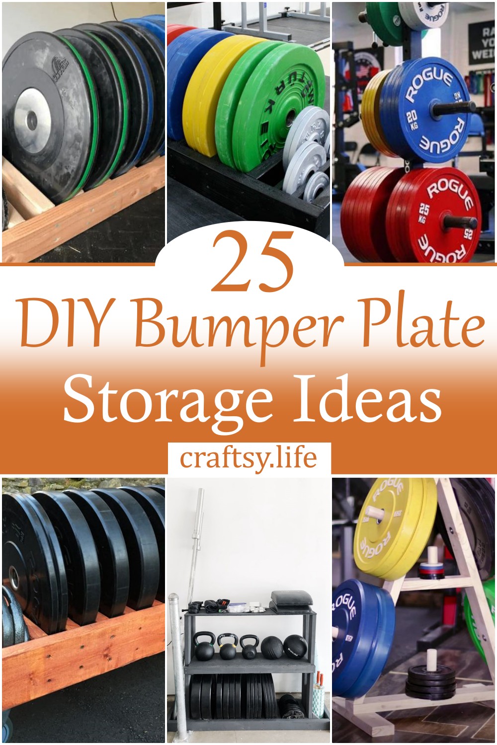DIY Bumper Plate Storage Ideas