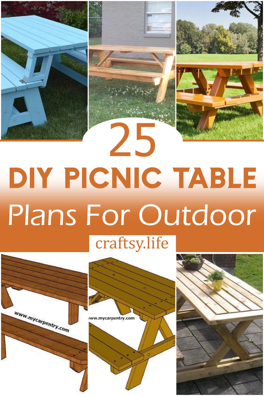 DIY Picnic Table Plans 1