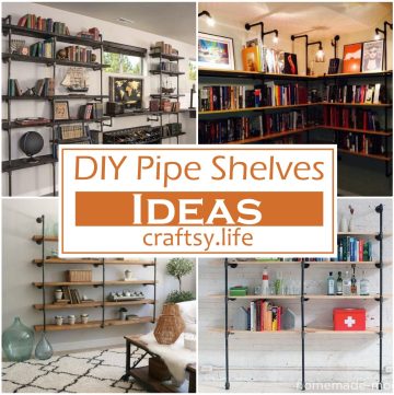 DIY Pipe Shelves Ideas 1