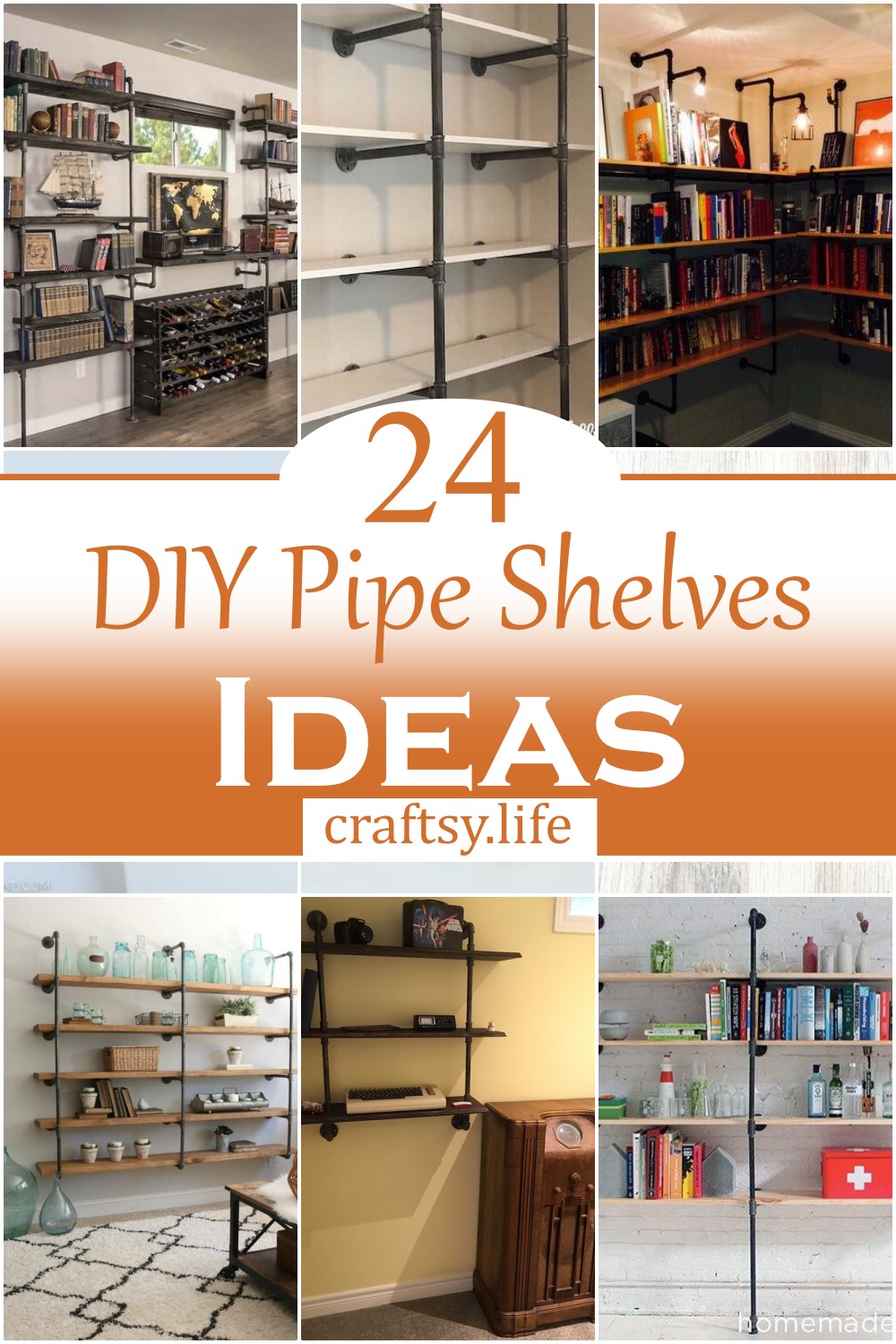 DIY Pipe Shelves Ideas