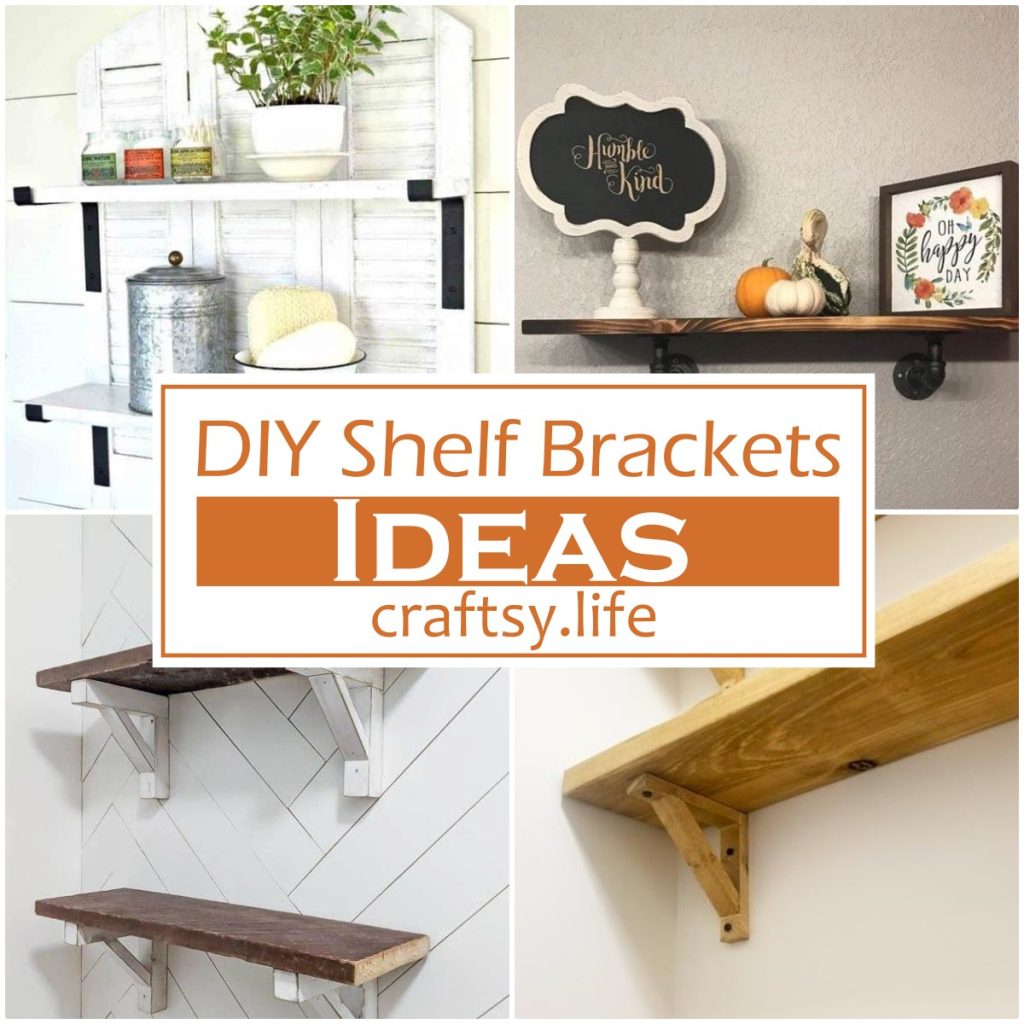 18 DIY Shelf Brackets How To Build A Shelf Bracket Craftsy