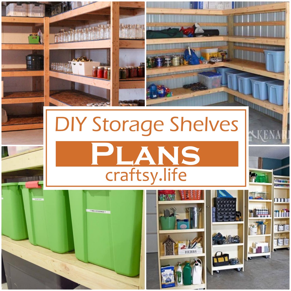 DIY Storage Shelves 1