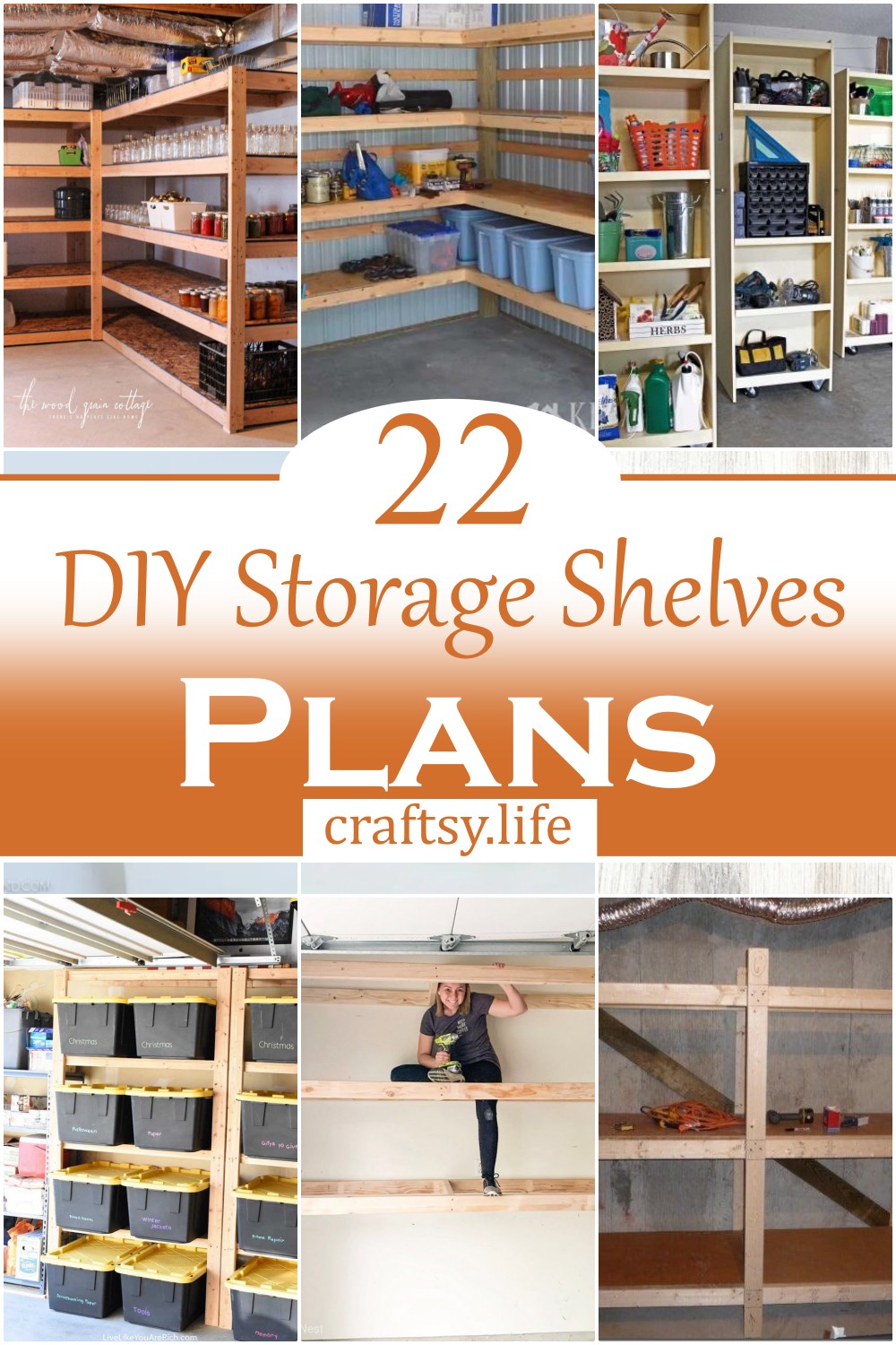 DIY Storage Shelves