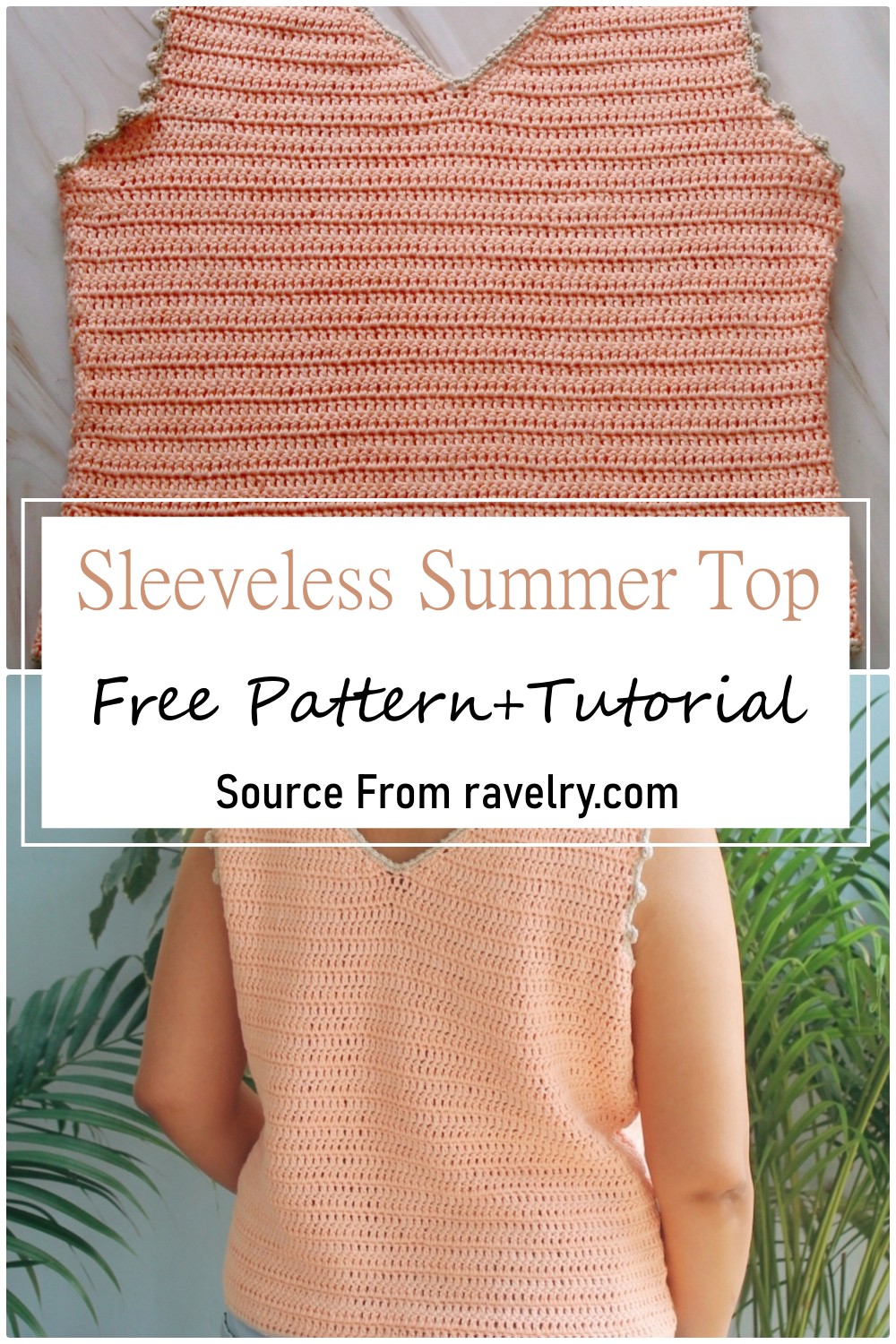 Sleeveless Summer Top To Crochet