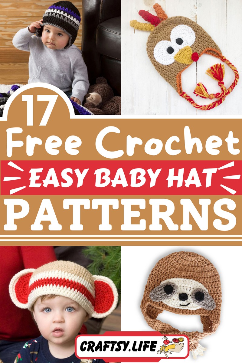 17 Free Crochet Baby Hat Patterns For Winter