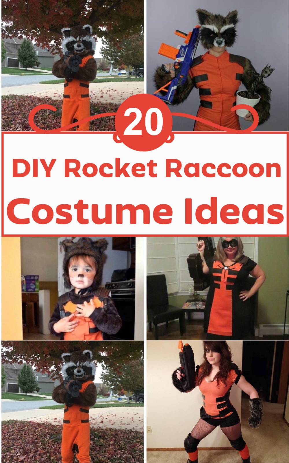 20 DIY Rocket Raccoon Costume ideas