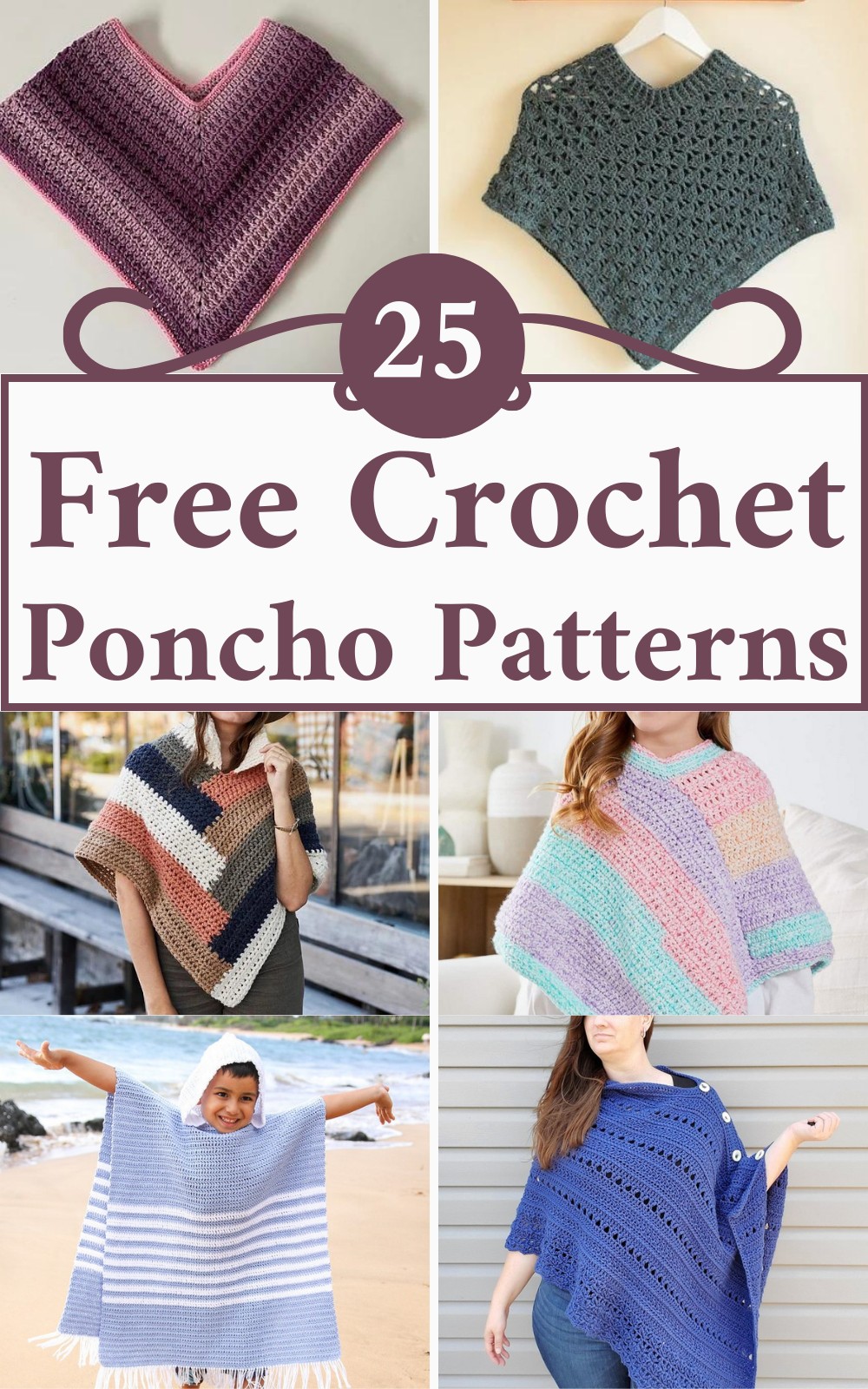 25 Free Crochet Poncho Patterns