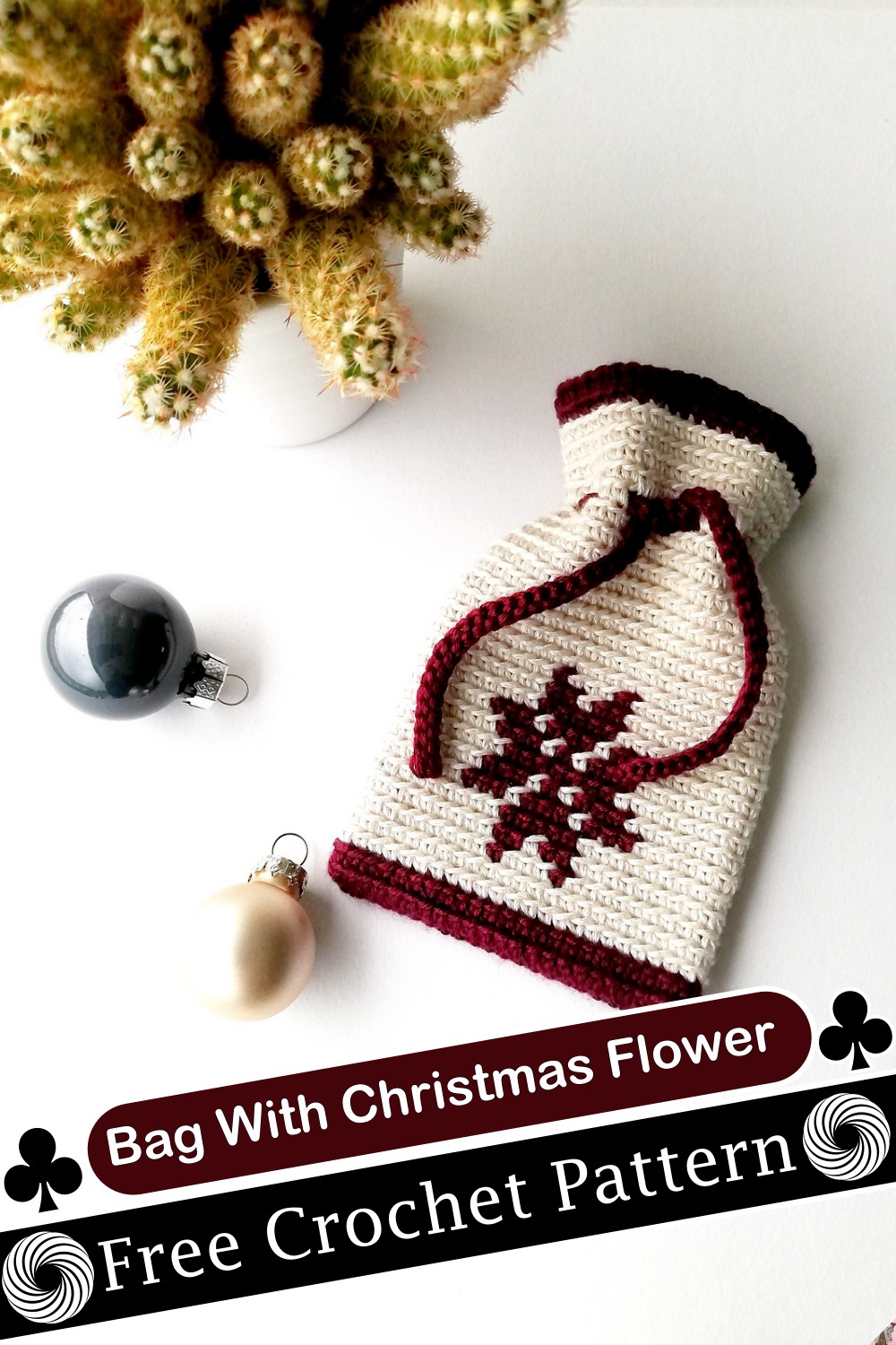 Bag With Christmas Flower