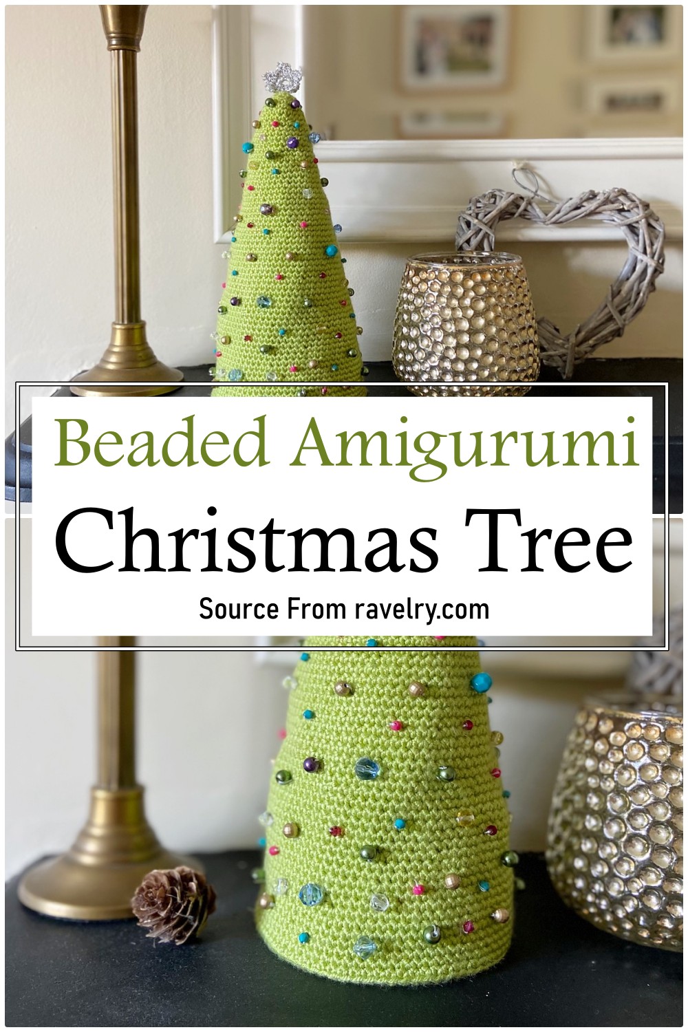 Beaded Amigurumi Christmas Tree