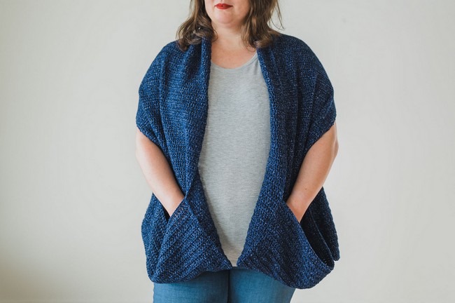 Beginner Shawl With Pockets