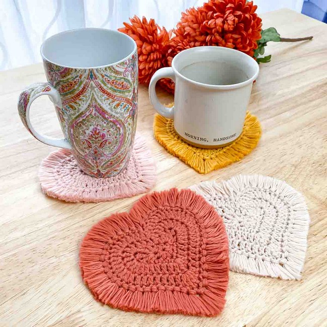 Boho Heart Coasters