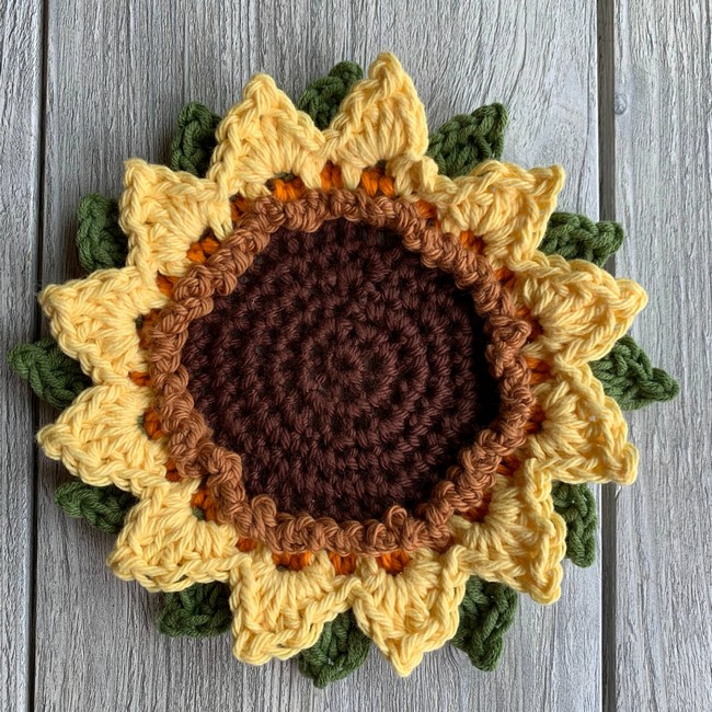 Boho Sunflower Coaster