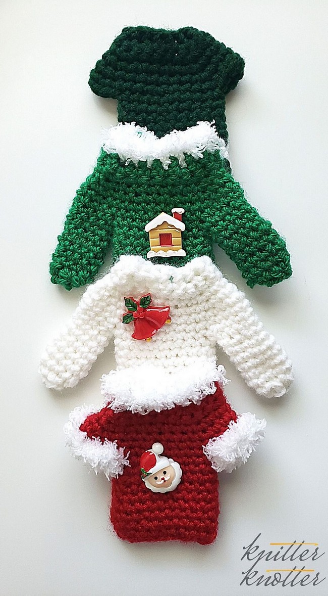 Christmas Gift Card Holder Sweater Ornament