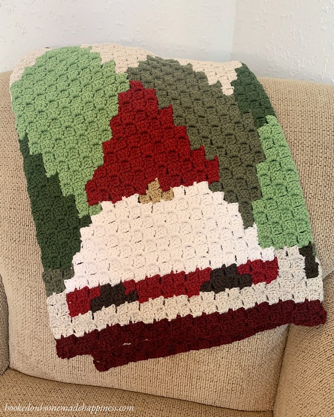 Christmas Gnome C2C Blanket