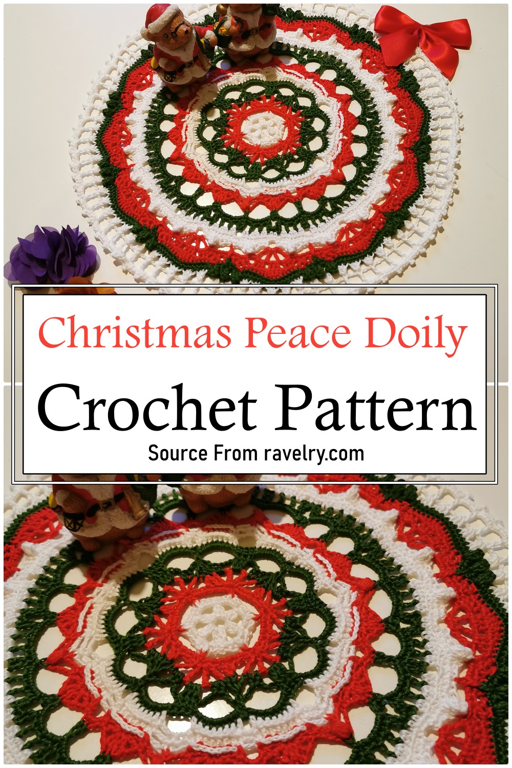 Christmas Peace Doily