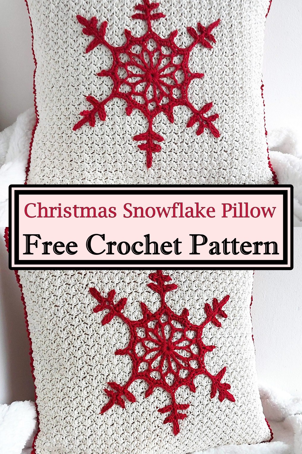 Christmas Snowflake Pillow