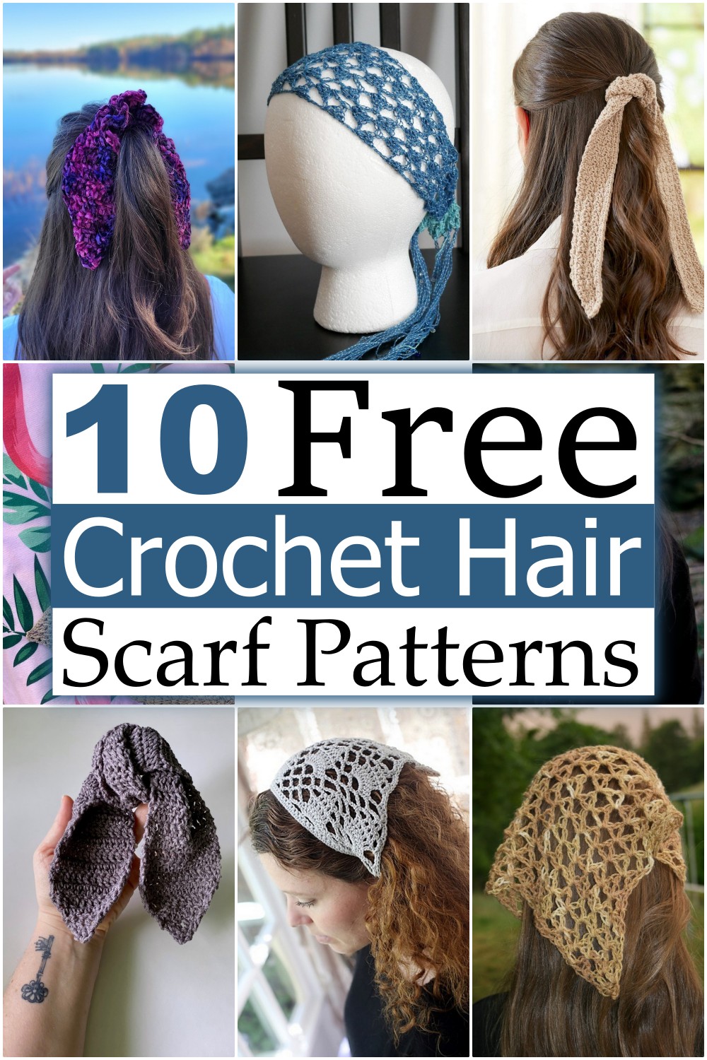 Crochet Hair Scarf Patterns