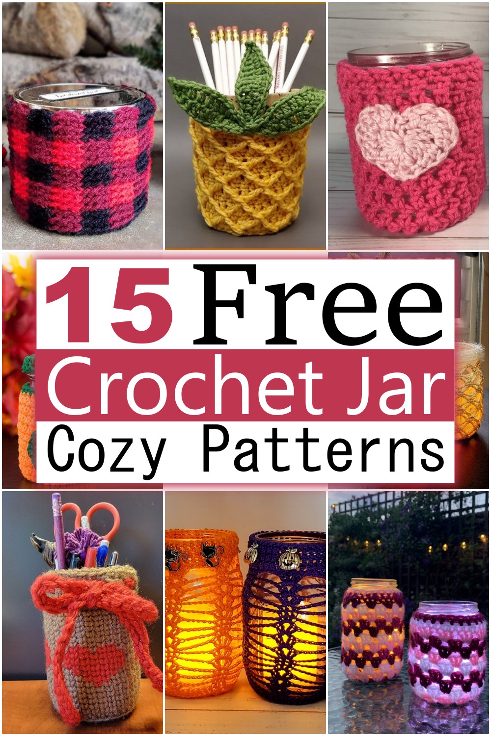 Crochet Jar Cozy Patterns