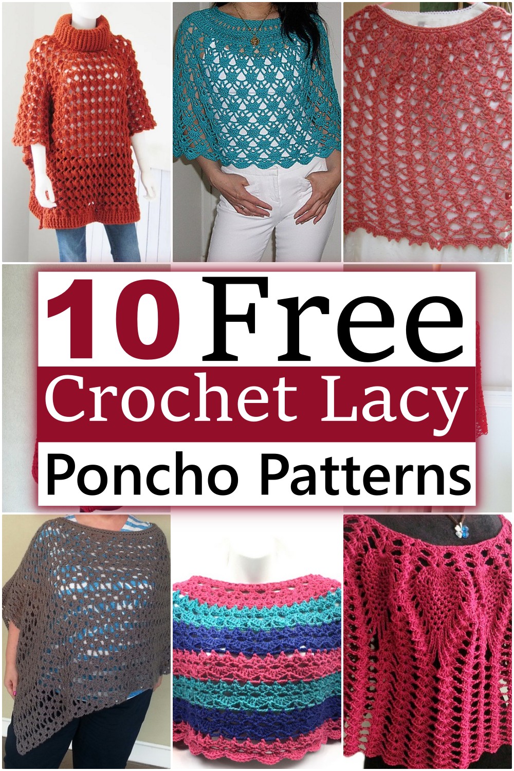 Crochet Lacy Poncho Patterns
