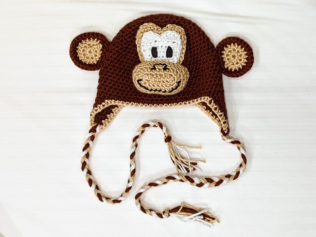 Crochet Monkey Hat 
