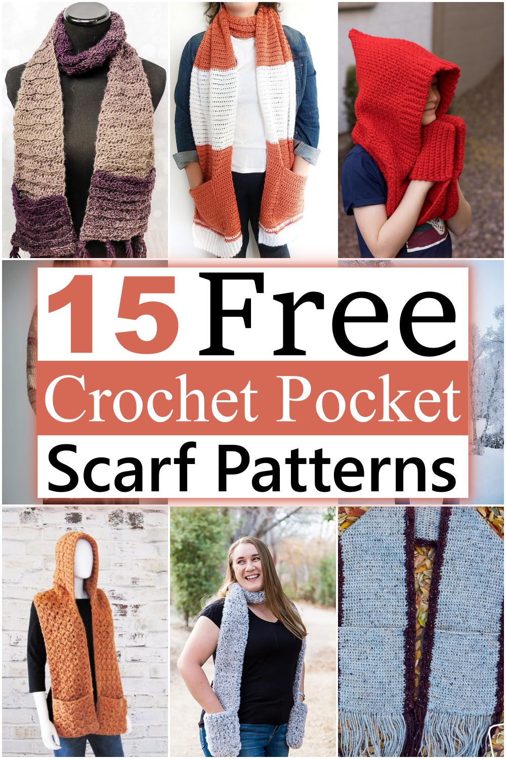 Crochet Pocket Scarf Patterns