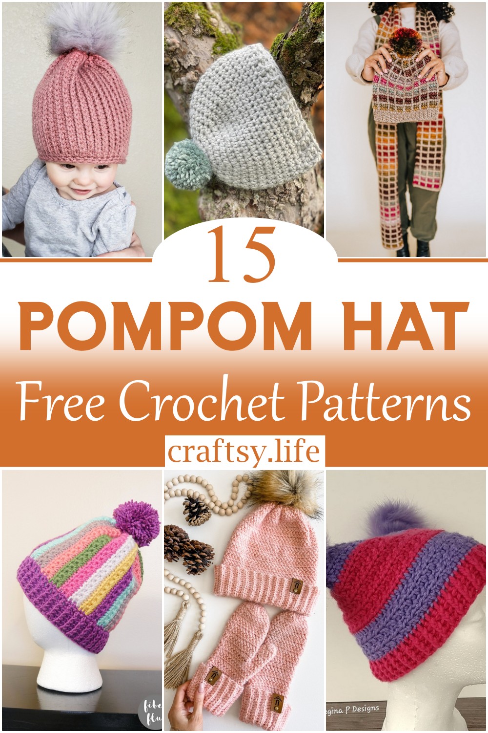 Crochet Pompom Hat Patterns Free 1