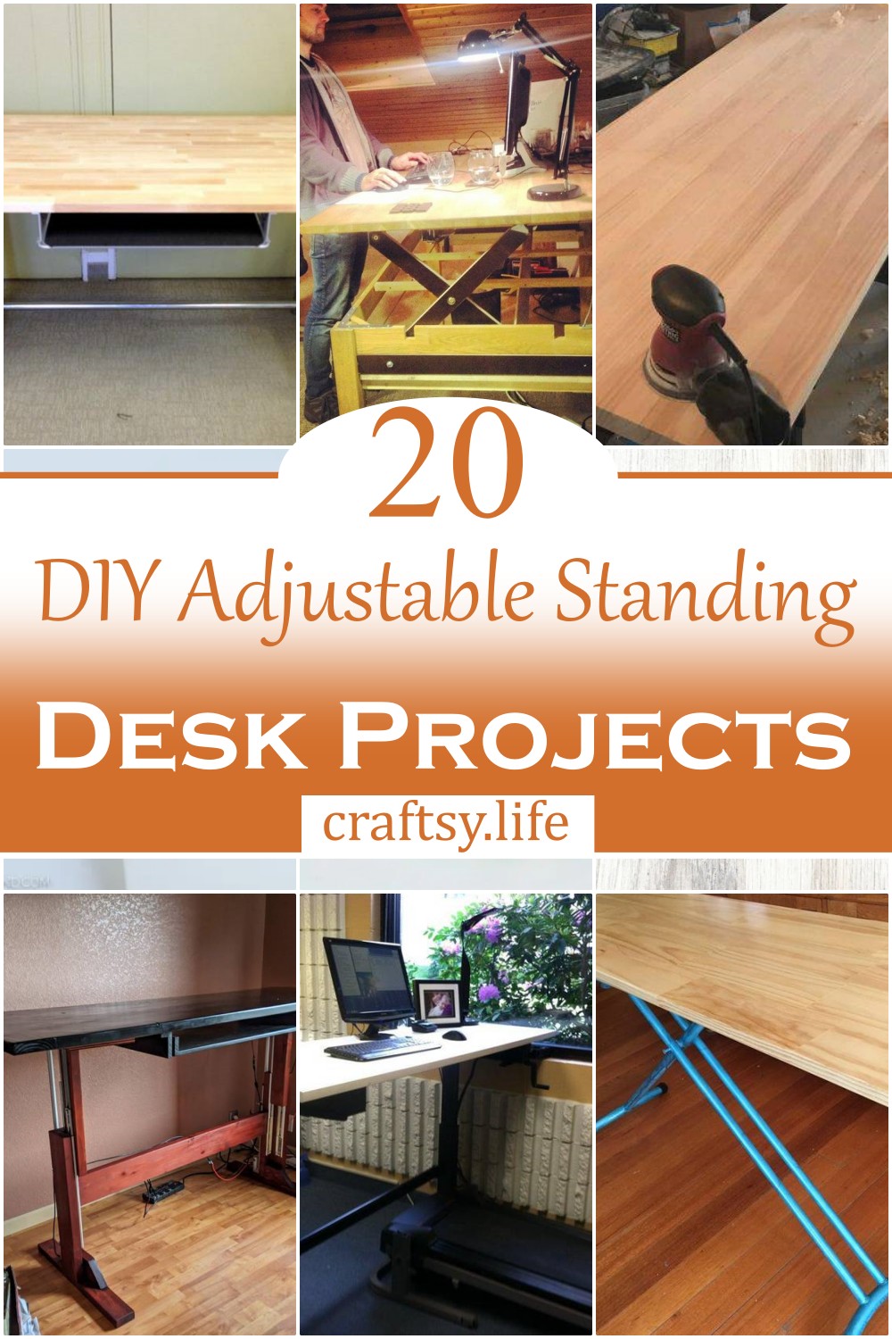 DIY Adjustable Standing Desk Projects