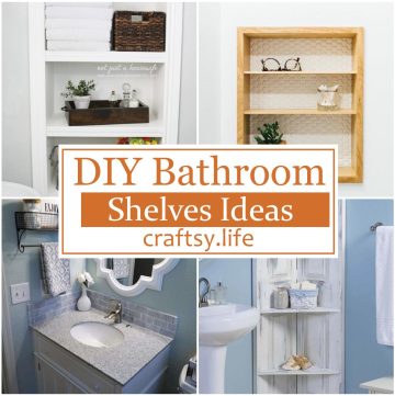 DIY Bathroom Shelves Ideas