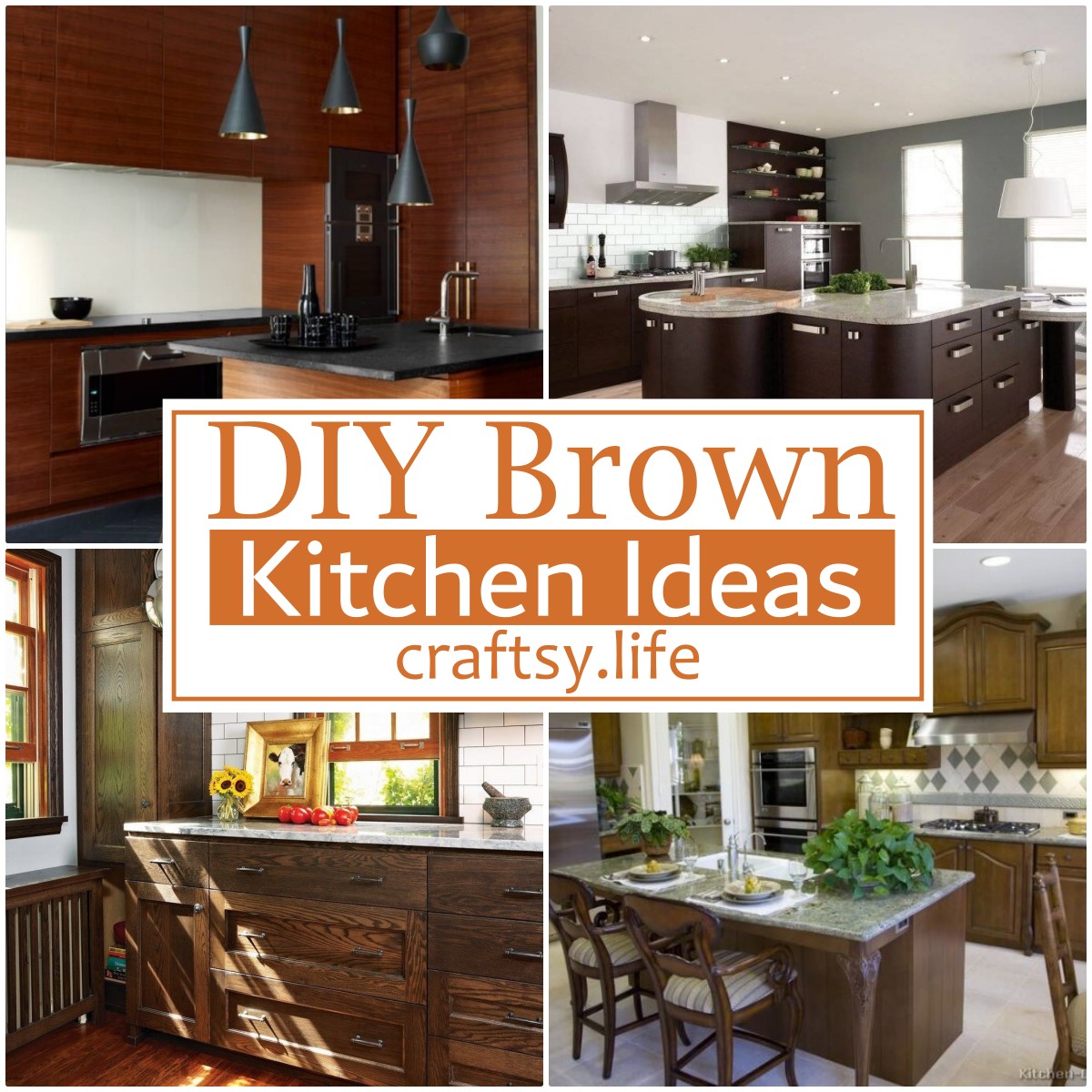 DIY Brown Kitchen Ideas