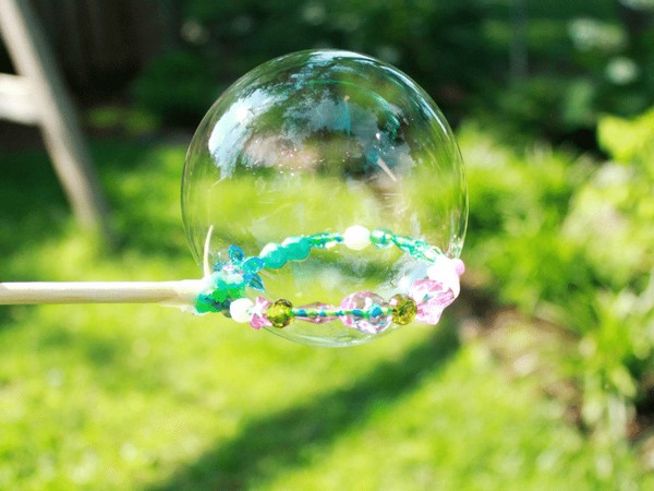 DIY Bubble Wands with Beads