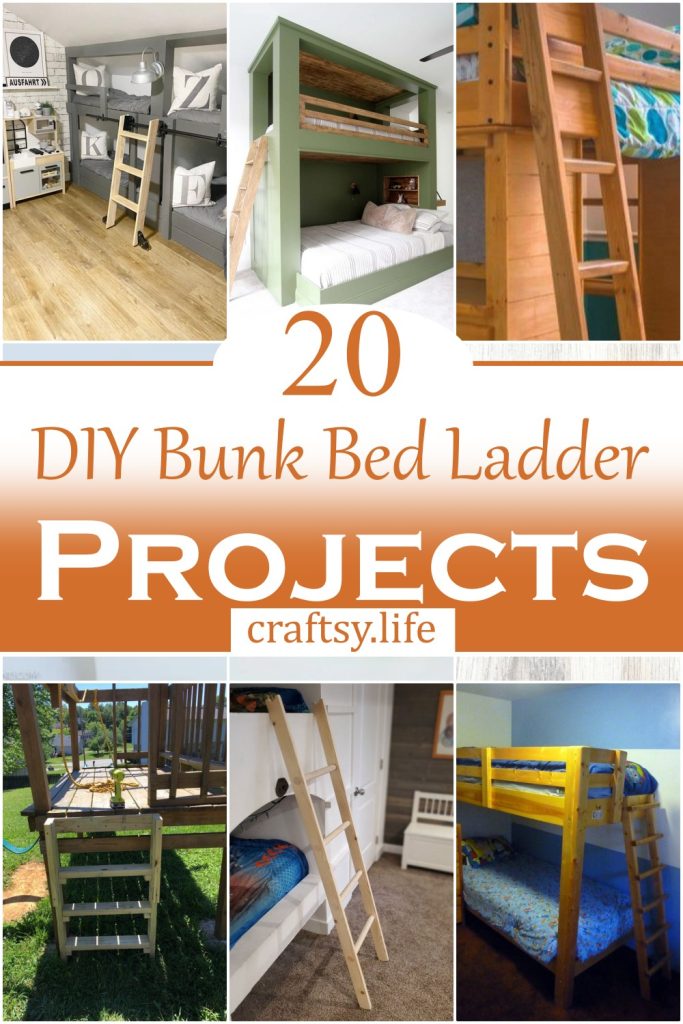 20 DIY Bunk Bed Ladder Projects Craftsy