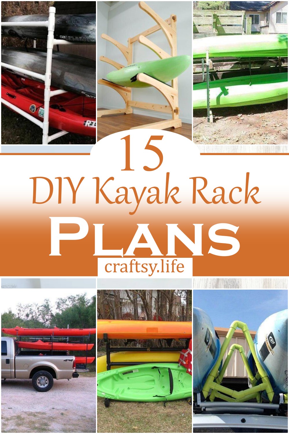 15 DIY Kayak Rack Plans For Storage Craftsy