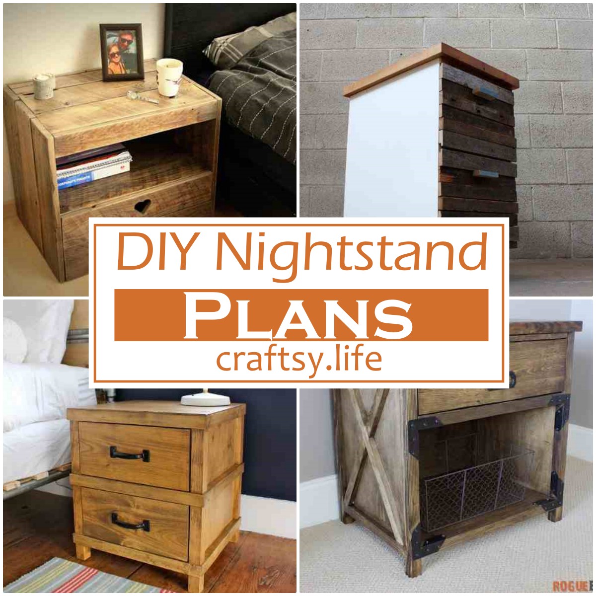 DIY Nightstand Plans 1