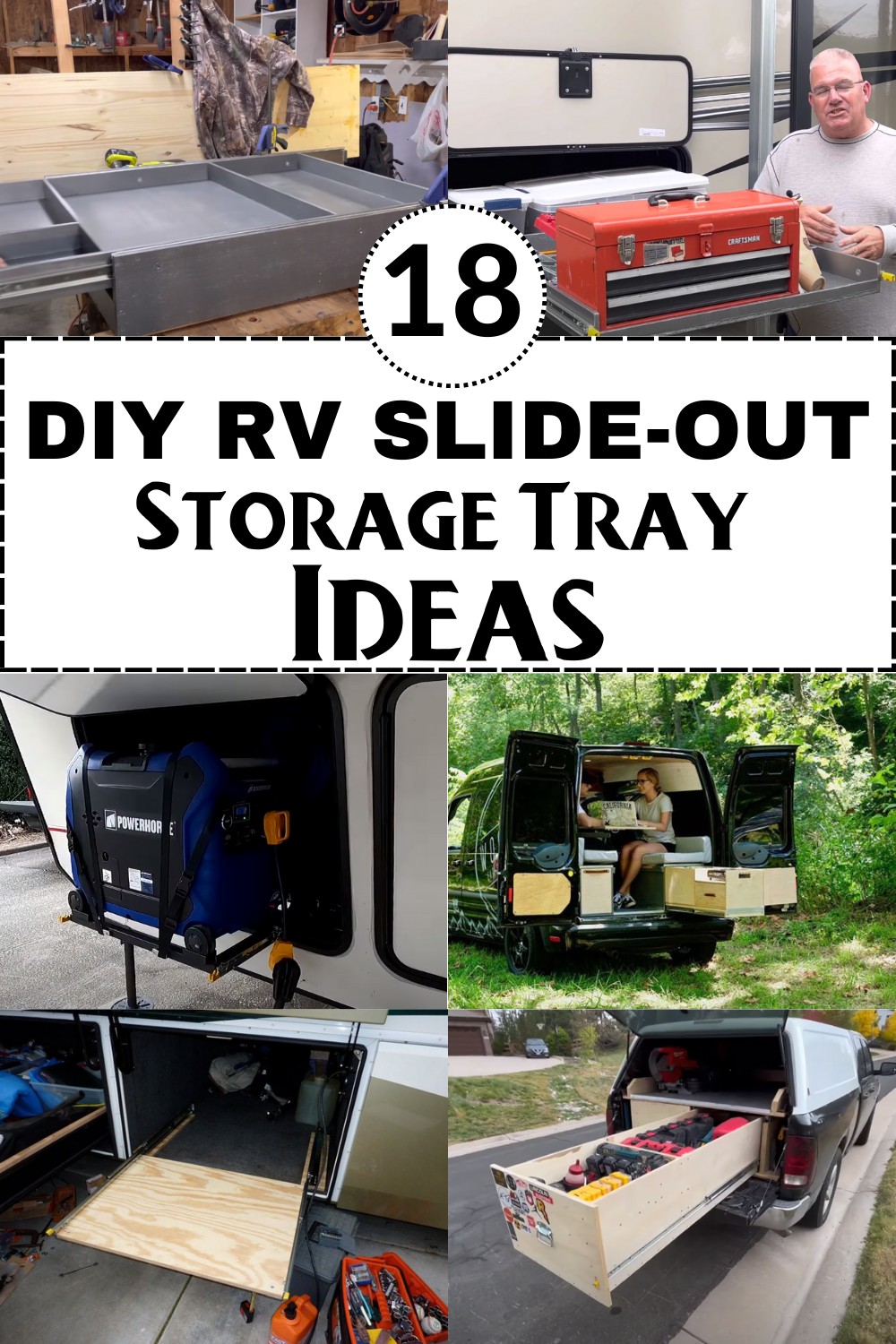 DIY RV Slide-Out Storage Tray Ideas