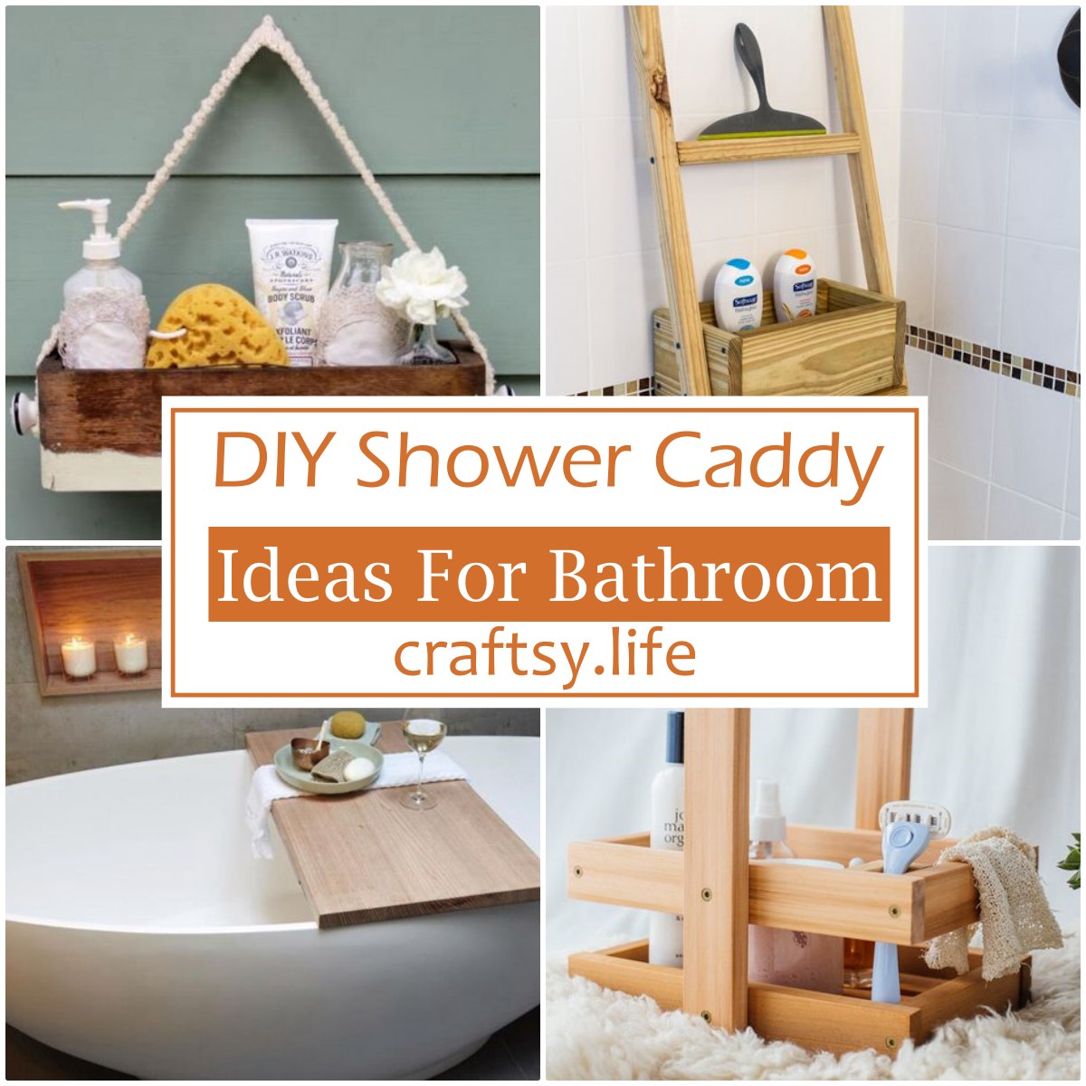 DIY Shower Caddy Ideas 1