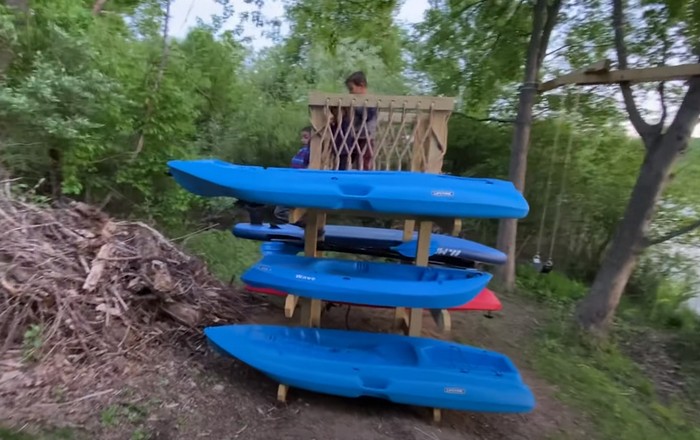 DIY Sturdy Kayak Rack
